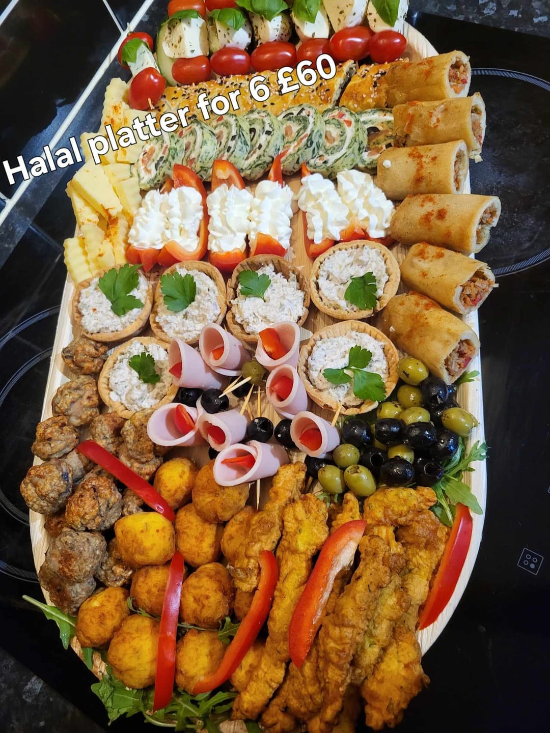 Customer photo review of Extra Large Oval Palm Leaf Platters | Eco-Friendly Serving Trays | Premium Party Platters