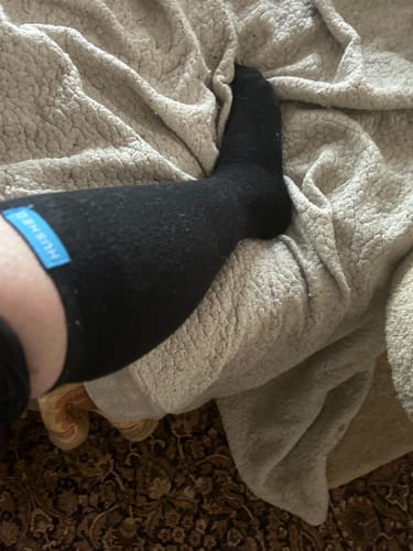 Customer photo review of Performance Eucalyptus Compression Socks