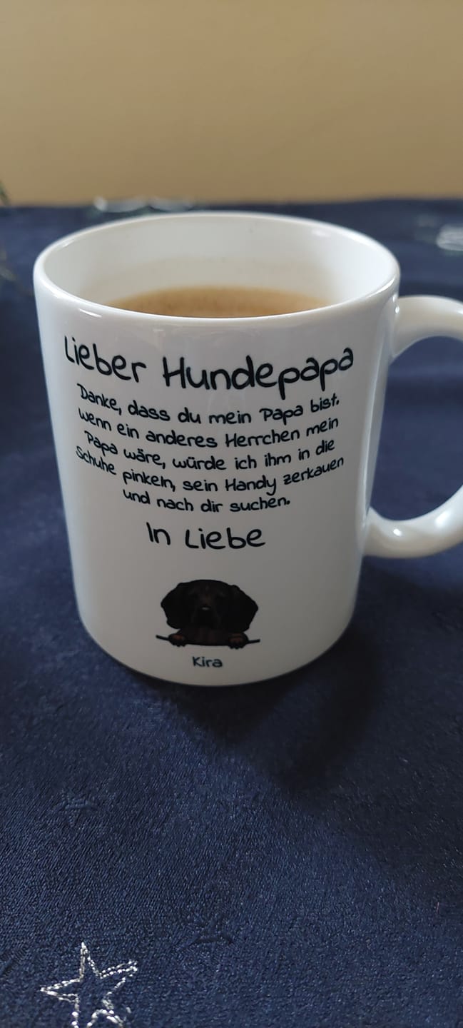Customer photo review of Lieber Hundepapa - Individuelle Tasse