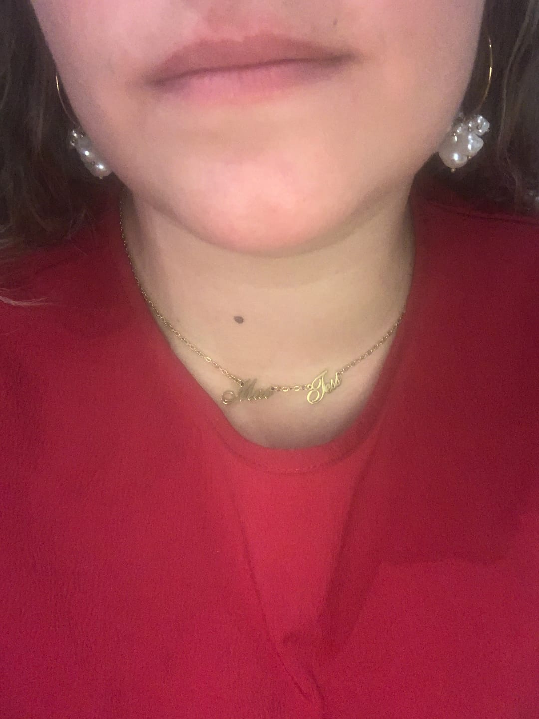 Customer photo review of Collier Personnalisé Plusieurs Prénoms
