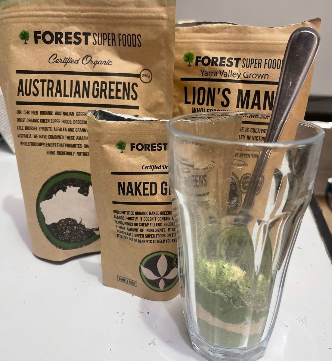 Customer photo review of Australian Greens Whole Food Capsules