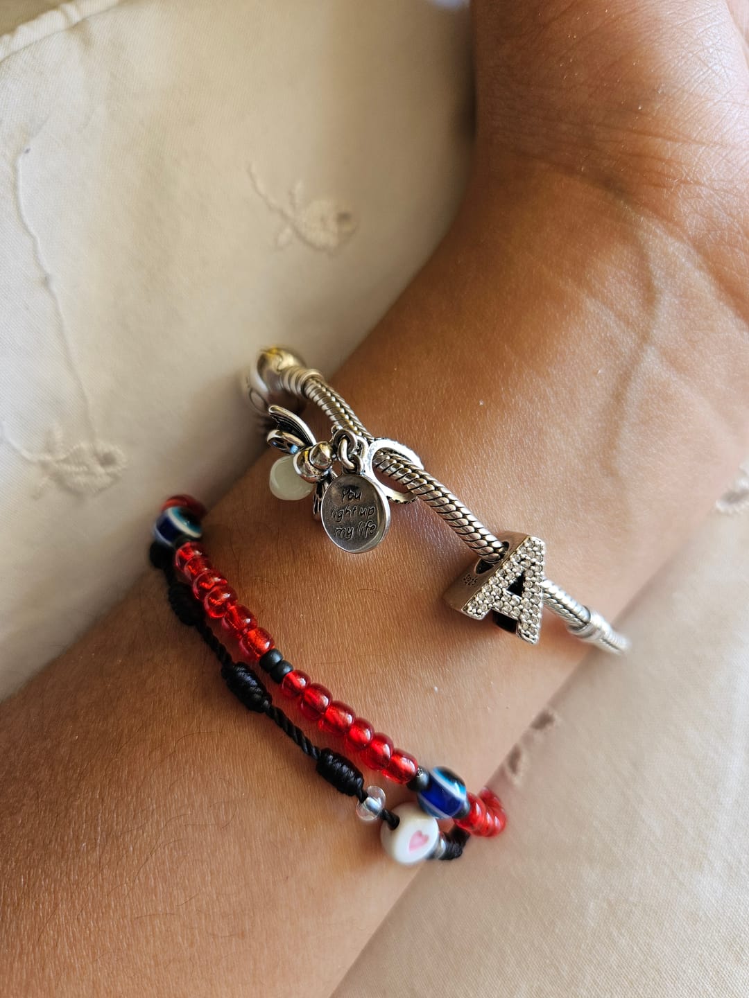 Customer photo review of Charm Letras del Alfabeto