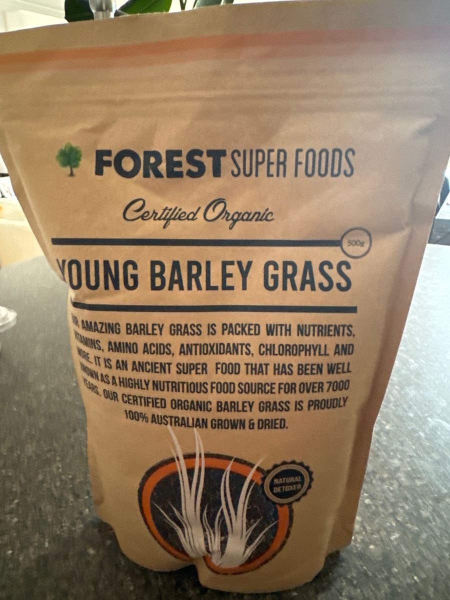 Customer photo review of Certified Organic Australian Barley Grass