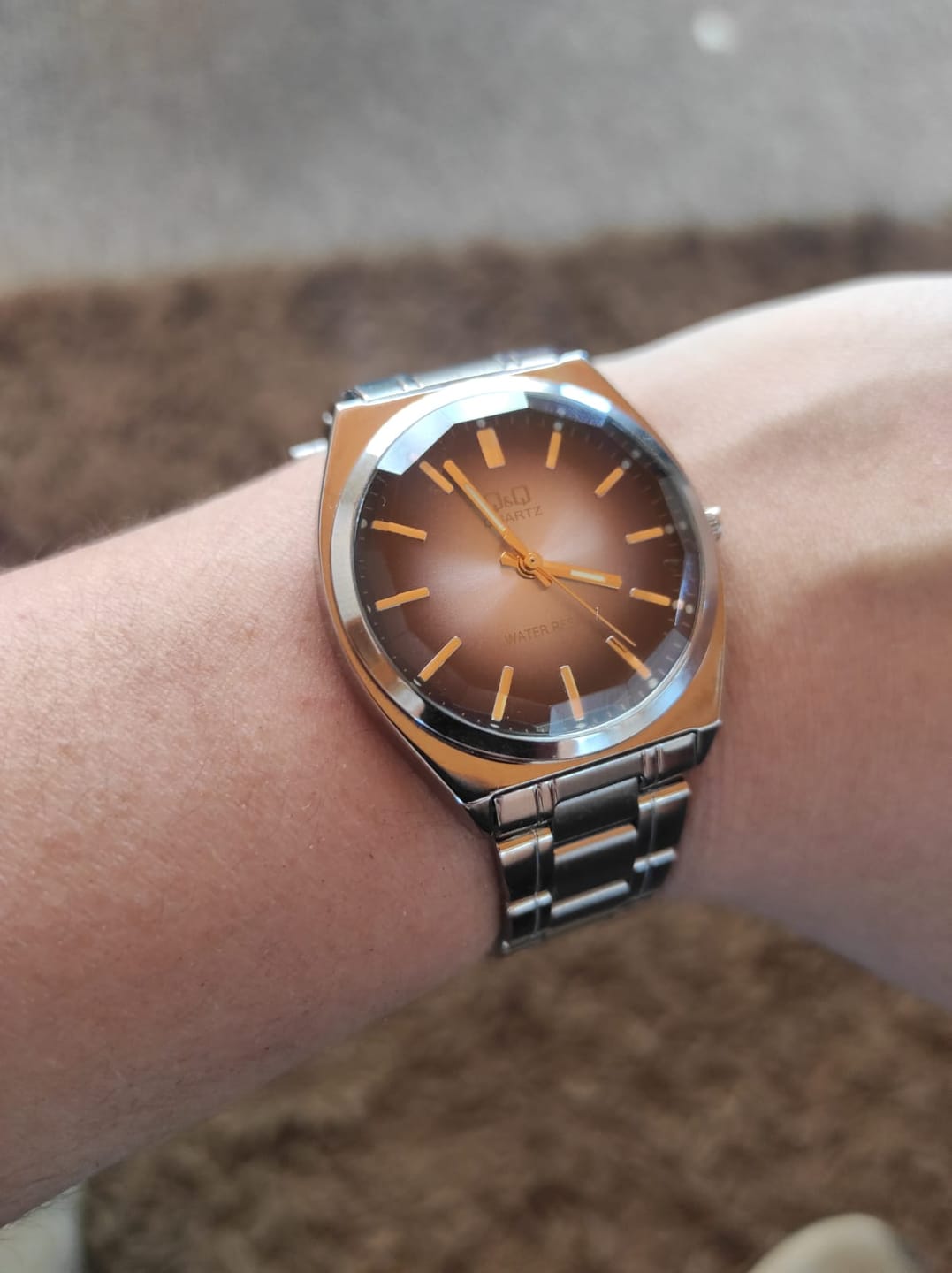 Customer photo review of Reloj Q&Q JDM QB78-202 Cristal Mineral Biselado 36mm