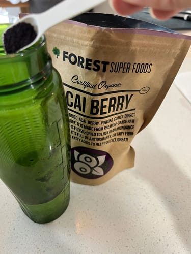 Customer photo review of Certified Organic Acai Berry Powder