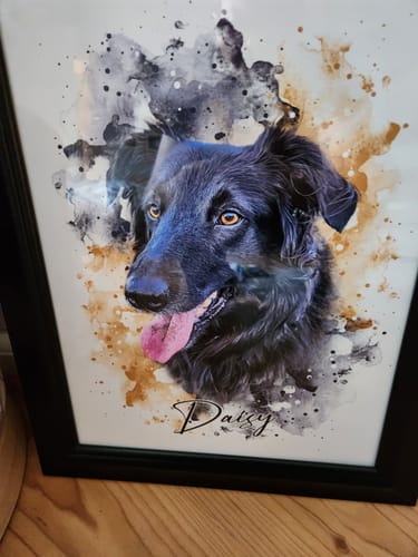 Angela W. review of Your Pet as Watercolor Portrait image 1 out of 1