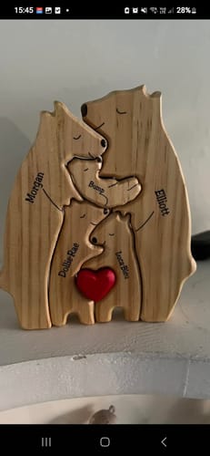 Customer photo review of Personalized Bear Familiy