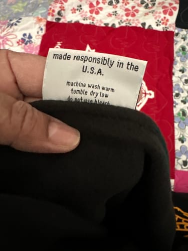 T-shirt quilt with sustainability themes by Stacy from TX
