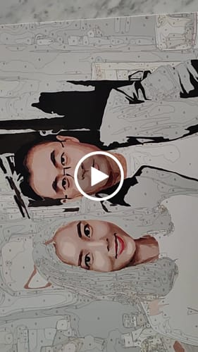 Customer video review of Custom Paint By Numbers Kit