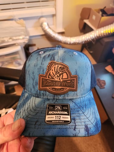 Customer photo review of Thick Leatherette Sheet - Rawhide / Black (12"x24")