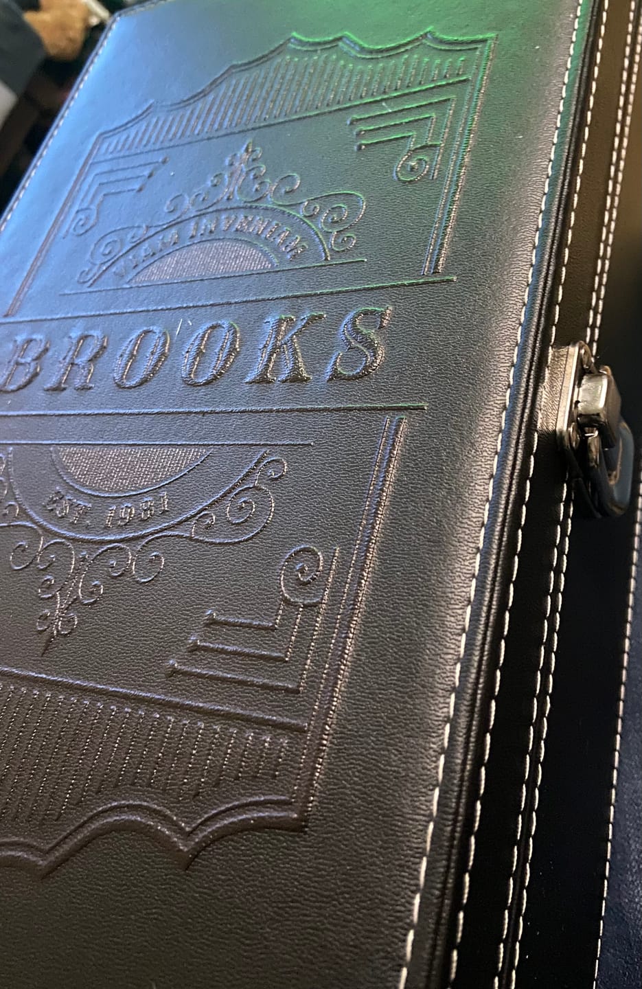 Customer photo review of Engraved Premium Leather Twin Wine Box & Accessories