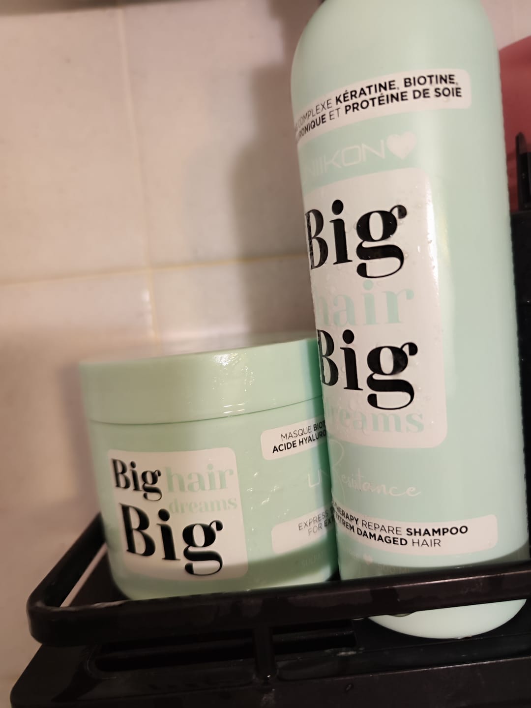 Customer photo review of Gamme Résistance - Kit Complet - Shampooing, masque et sérum