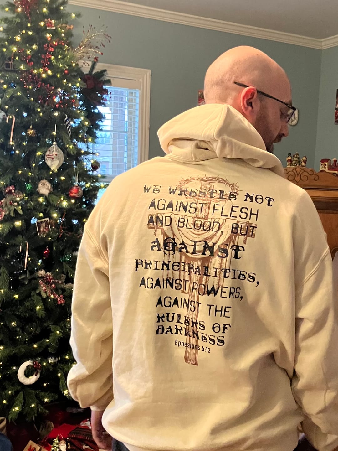 Customer photo review of The Rulers of Darkness Hoodie