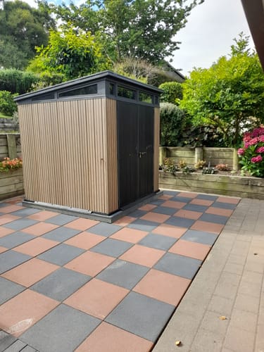 Customer photo review of Venetian Shed 7x7 Brown 2.16m x 2.16m - Signature Collection