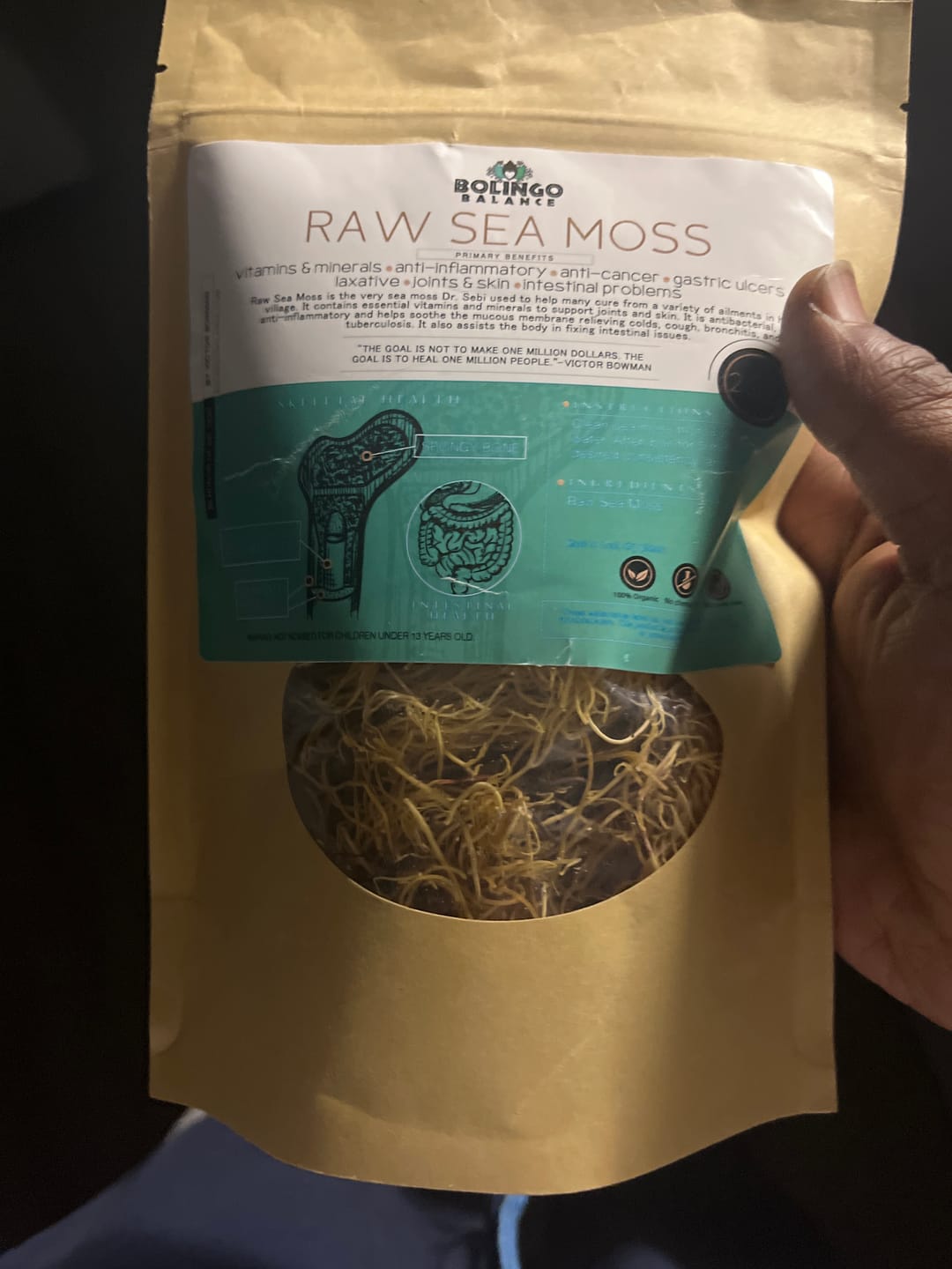 Customer photo review of RAW SEA MOSS