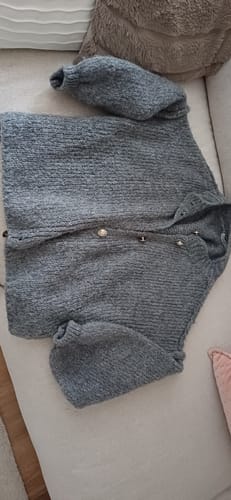 Customer photo review of Oversized Cardigan Short "CozyGlam"
