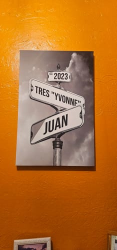 Customer photo review of COUPLES DATE OF LOVE by Cstm Canvas