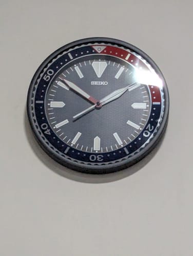 Customer photo review of Seiko Round Blue Quartz Wall Clock QXA791-J