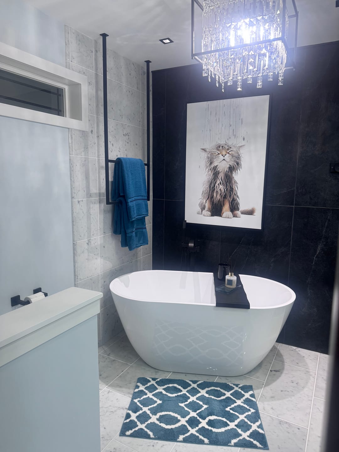 Customer photo review of Vertical Towel Ring