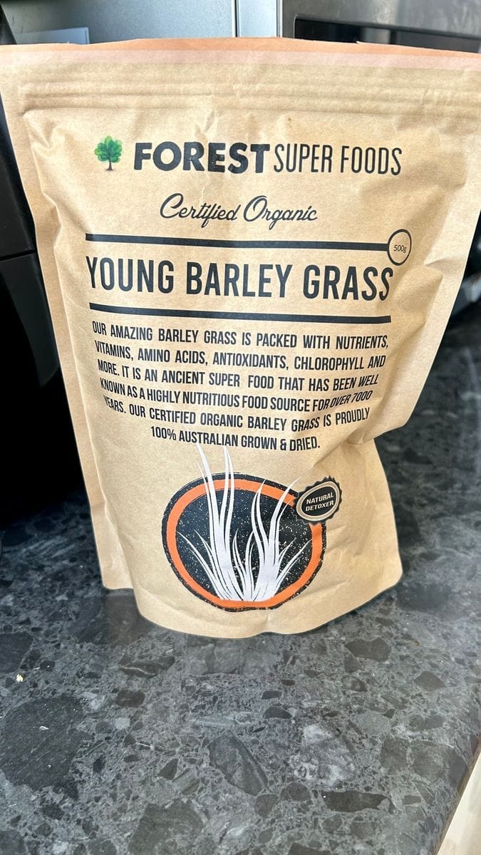Customer photo review of Certified Organic Australian Barley Grass