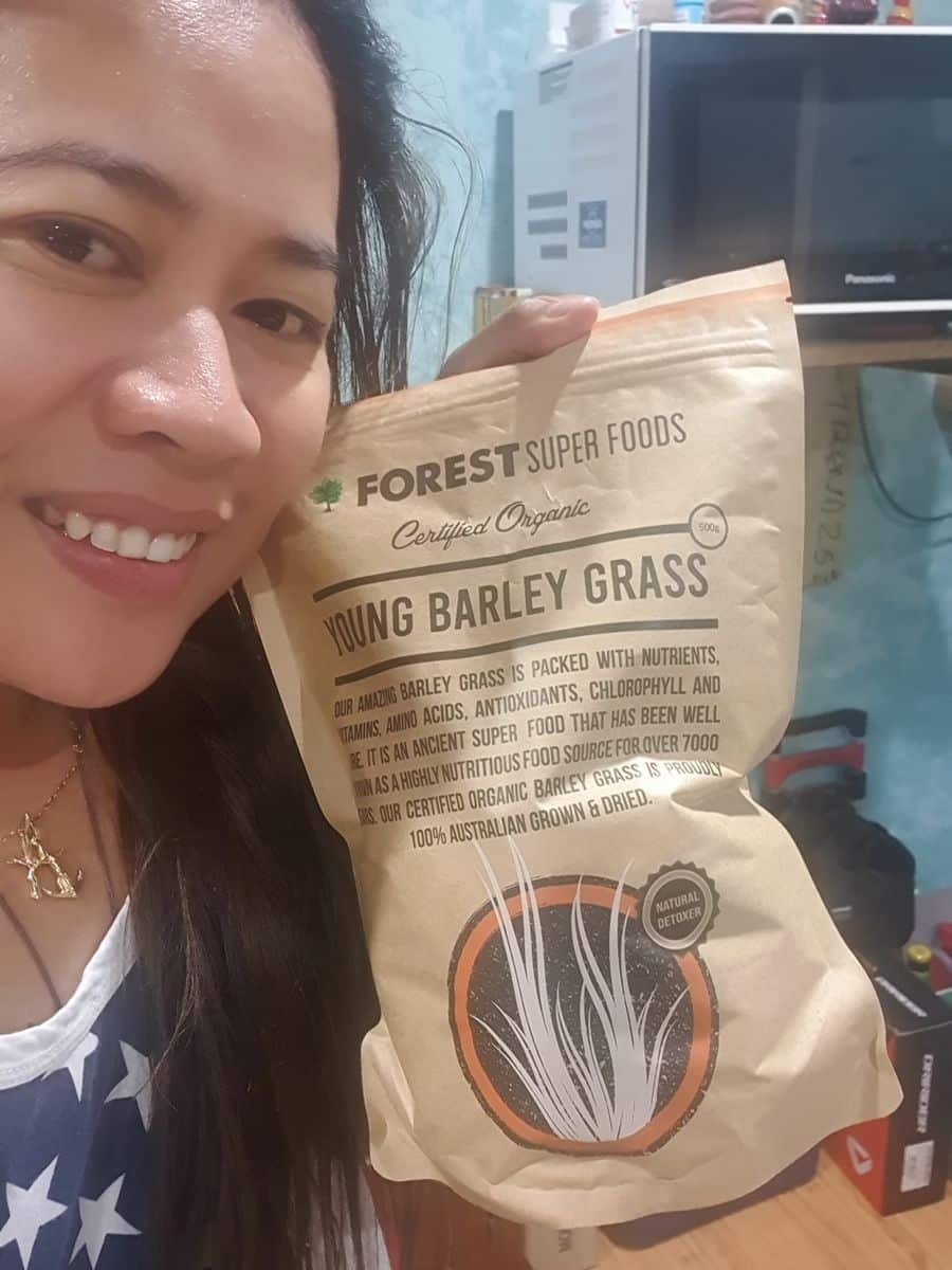 Customer photo review of Certified Organic Australian Barley Grass