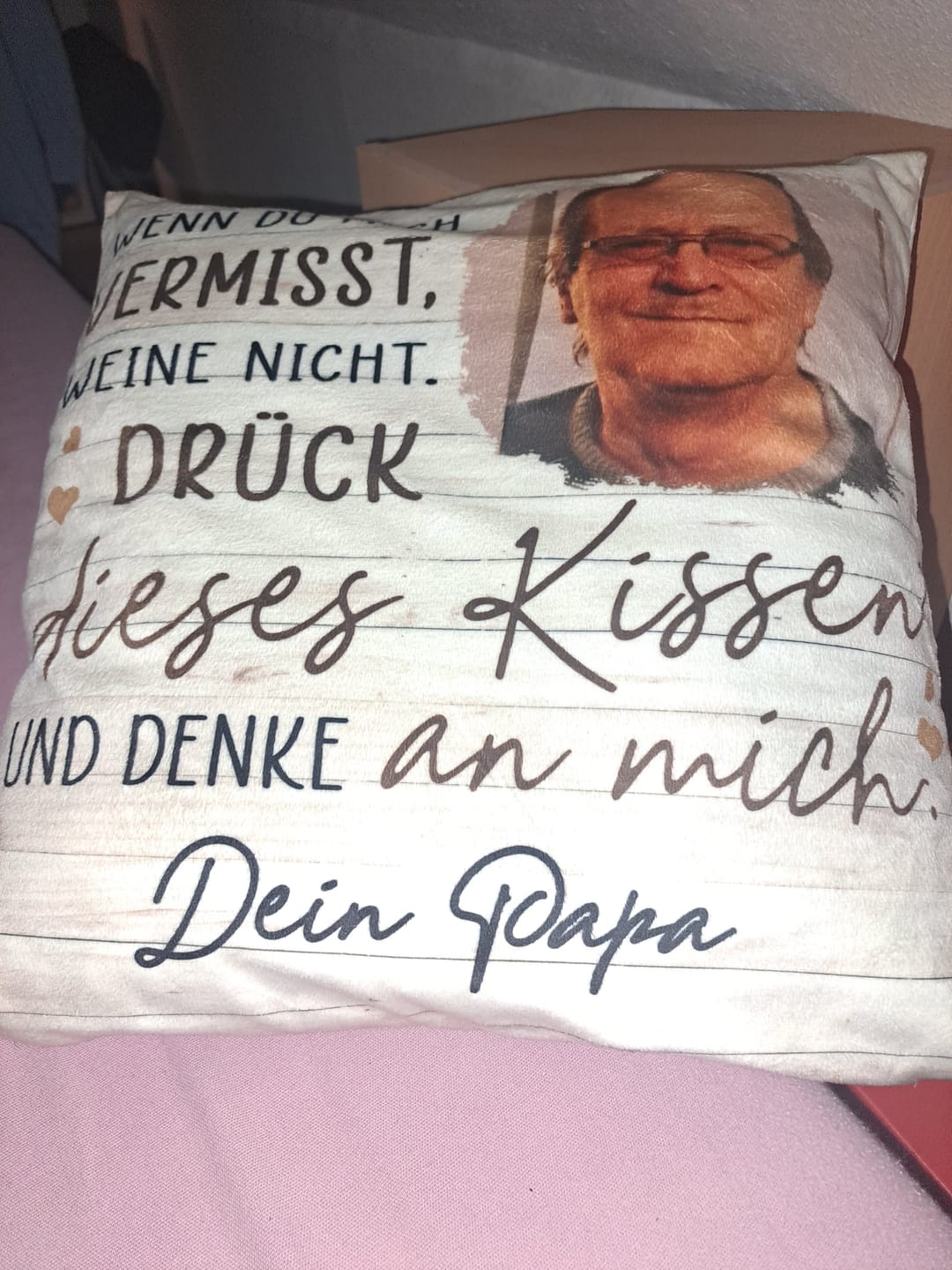 Customer photo review of Immer bei dir - Familien-Kissen