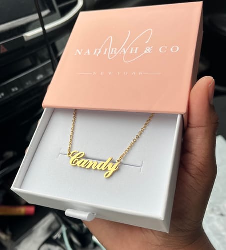 Customer photo review of Personalized Name Necklace