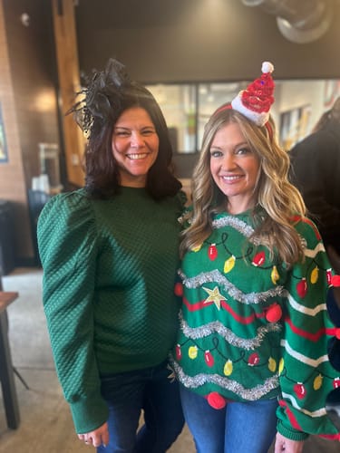 Customer photo review of Bold Textured Gathered Shoulder Sweatshirt