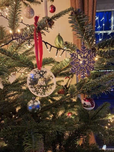 Customer photo review of Weihnachtsdeko mit Schneeflocken