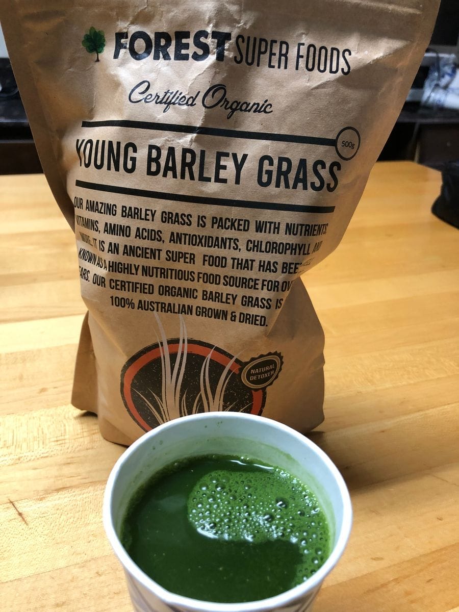 Customer photo review of Certified Organic Australian Barley Grass