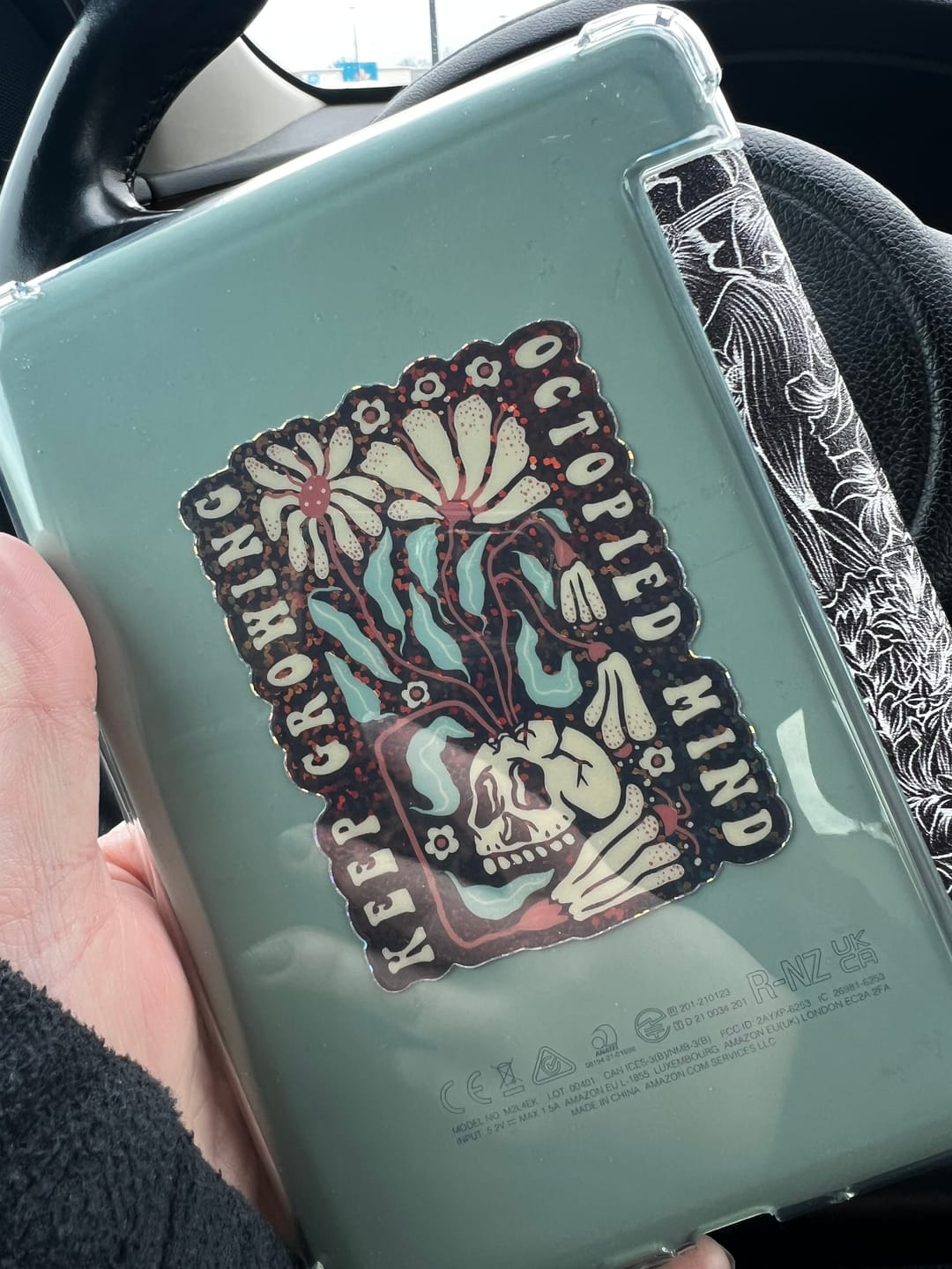 Customer photo review of Keep Growing Glitter Sticker