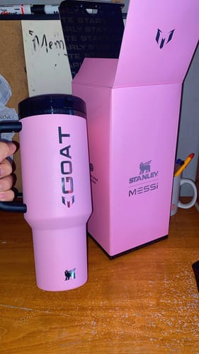 Customer photo review of Messi x Stanley 1913 Quencher Protour Flip Straw Tumbler | 1.1L