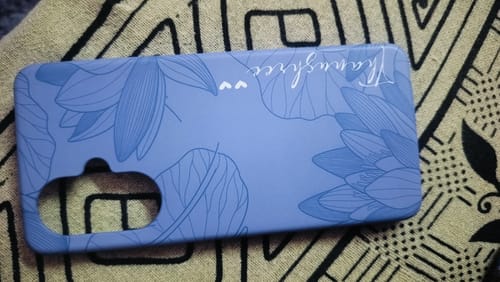 Customer photo review of luxury leaves Hard Matte Case Covers For OnePlus