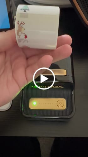 Customer video review of NIIMBOT B21 Pro Upgraded Photo Label Printer, 300dpi Thermal Label Sticker Printer