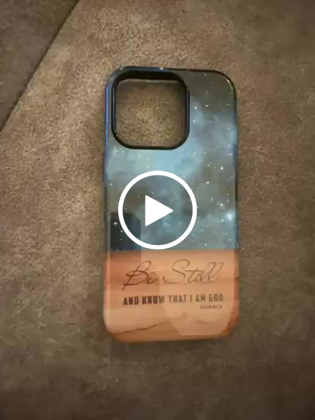 Customer video review of Be Still And Know That I Am God Psalm 46:10 Bible Verse Phone Case