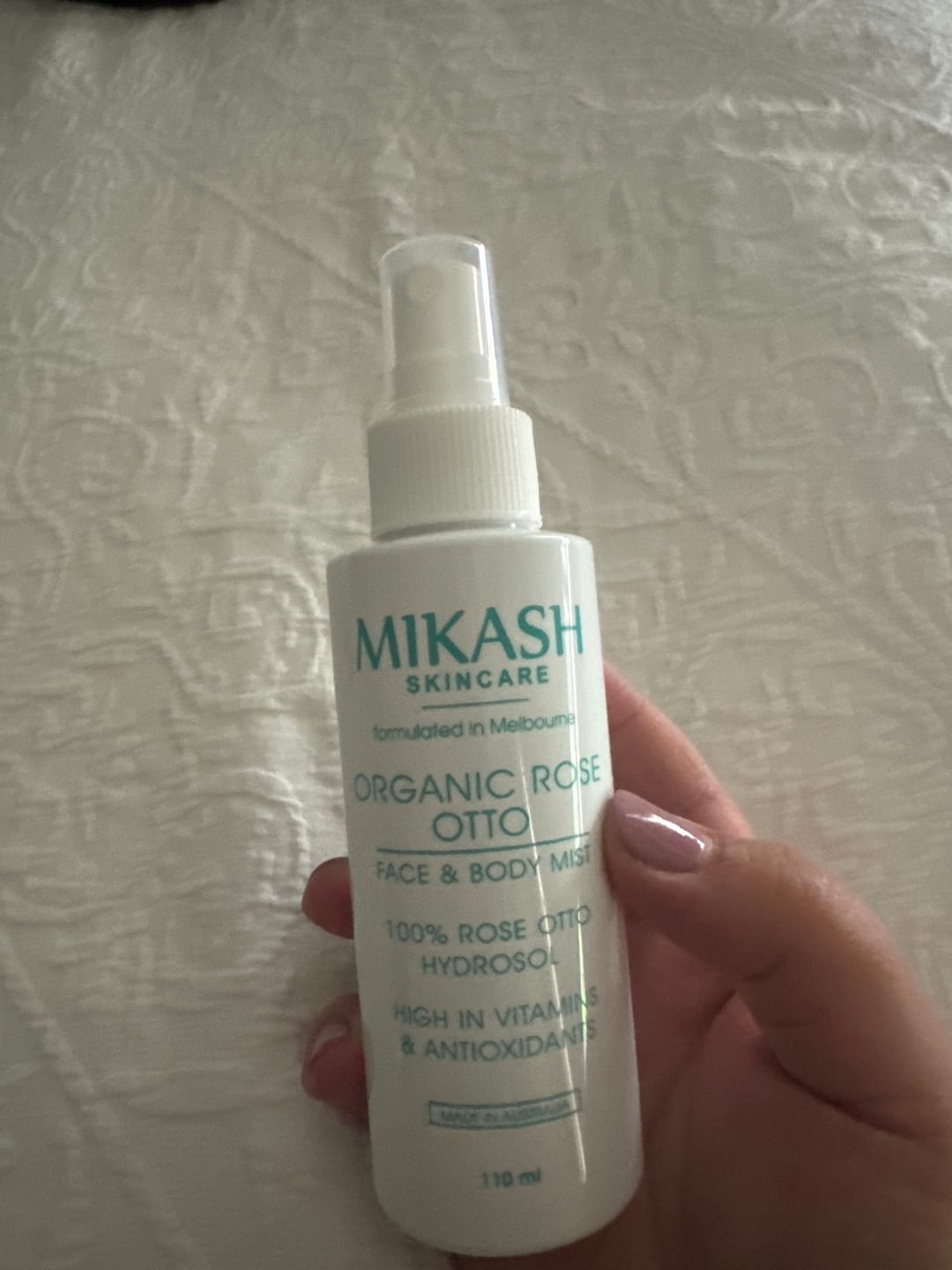 Customer photo review of Organic Rose Otto Face & Body Mist 110ml