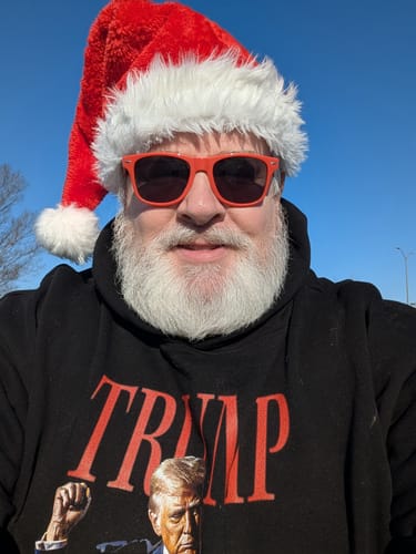 Customer photo review of Trump Dance Hoodie
