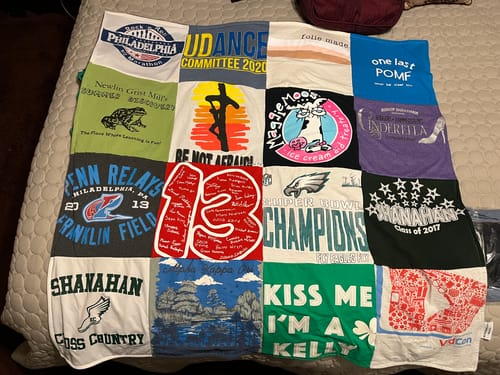 Customer photo review of Classic T-Shirt Blanket
