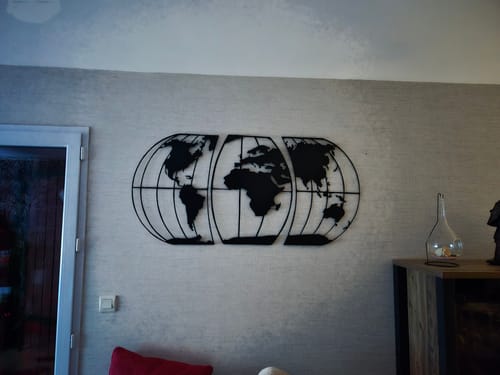 Customer photo review of Triptyque carte du monde