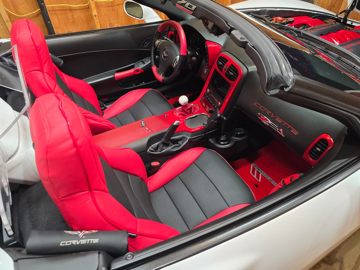 Customer photo review of 2005-13 Corvette C6 Custom Leather Seat Covers