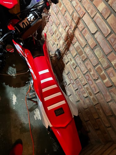 Customer photo review of Custom Seat Cover: 2023 Honda CRF110F