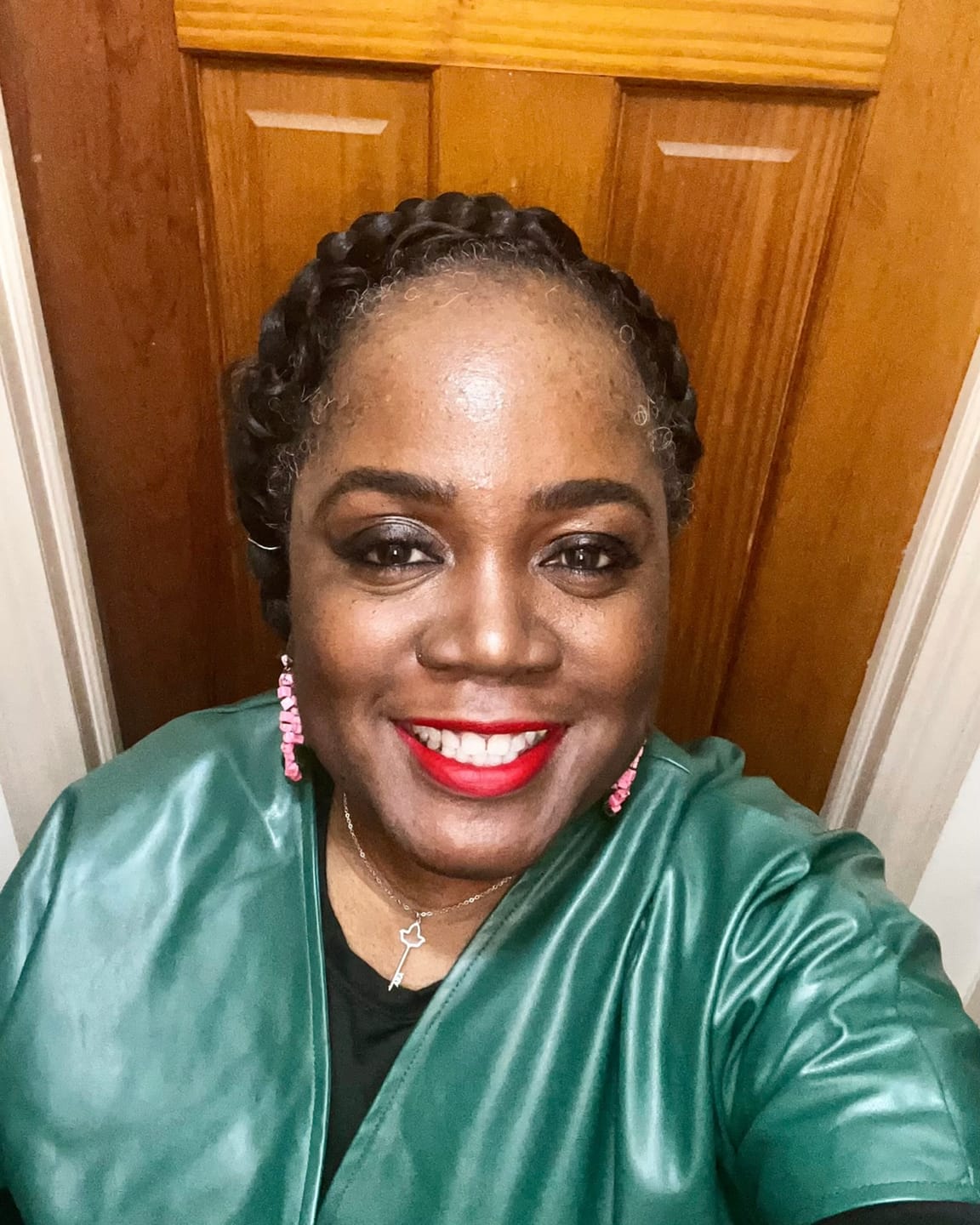 Customer photo review of AKA Ivy Leaf Key Necklace