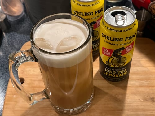 Customer photo review of Sparkling THC Iced Tea Lemonade, 4pk