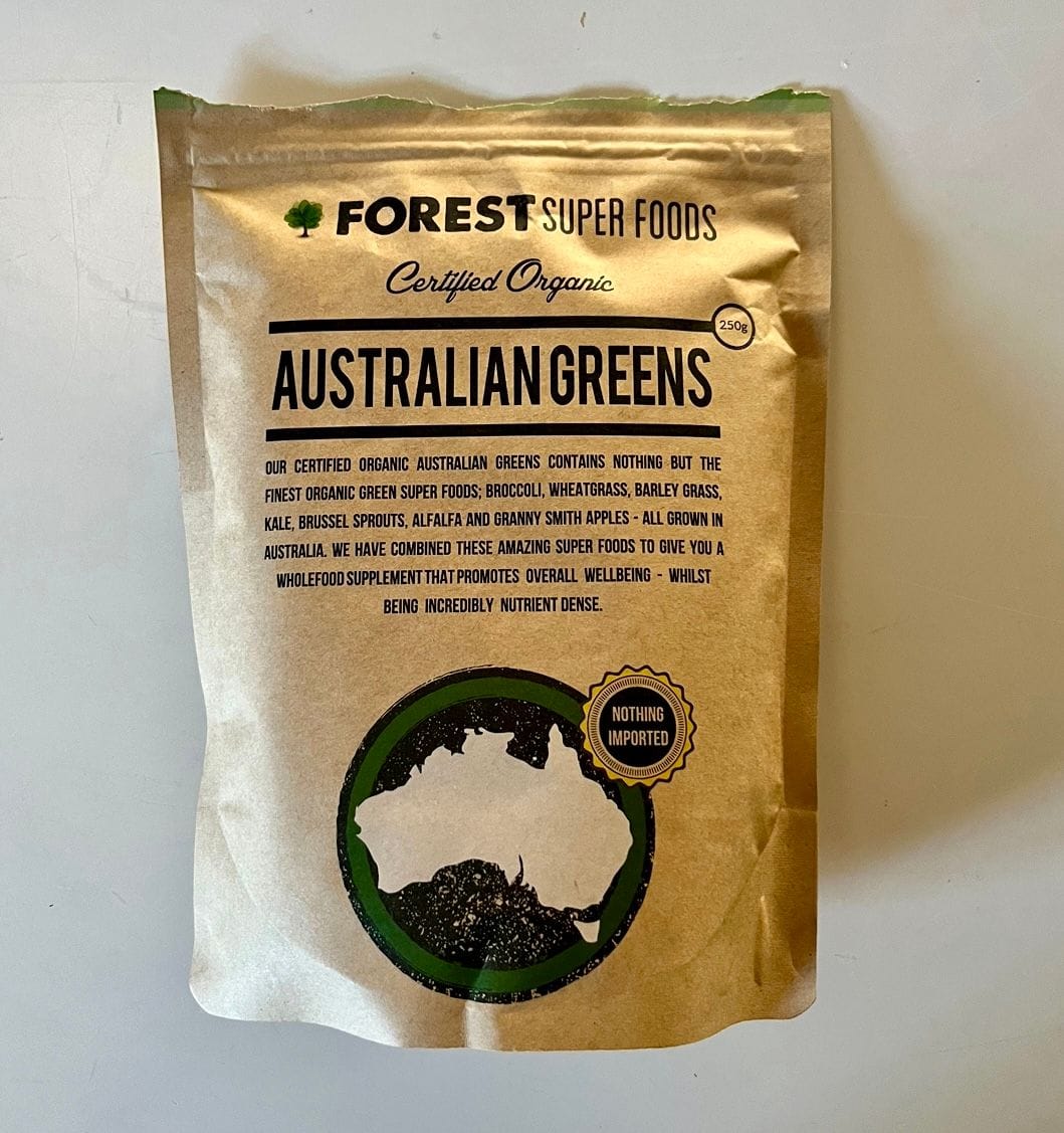 Customer photo review of Australian Greens Whole Food Capsules