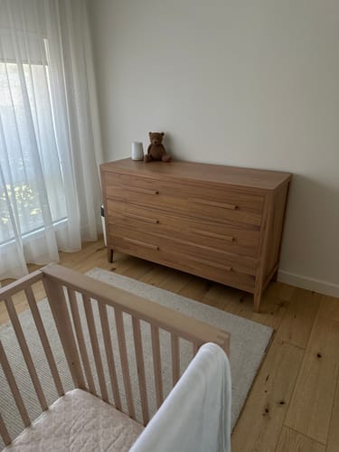 Customer photo review of Dion 3-Drawer Solid Mindi Chest of Drawers - Natural