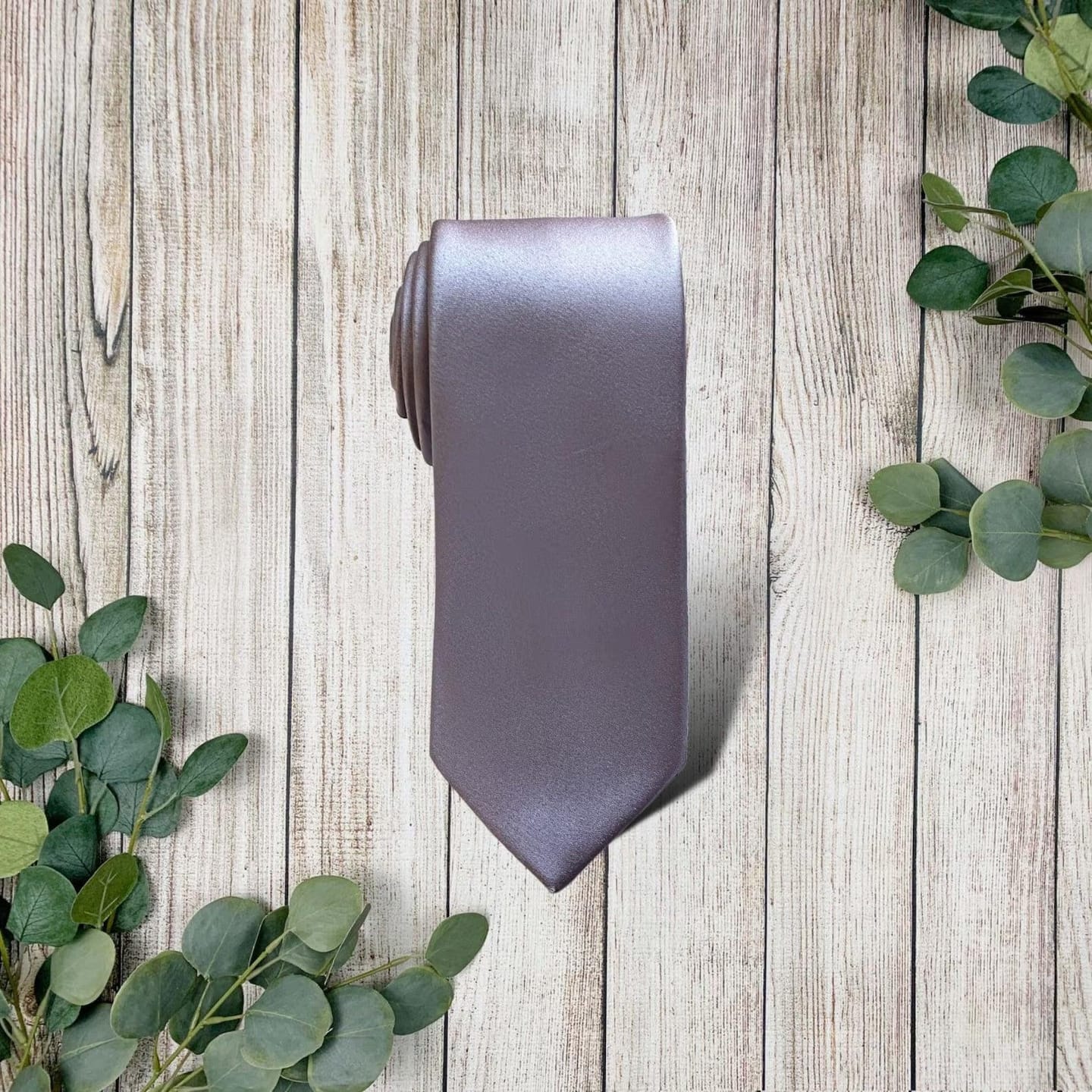 Customer photo review of Satin Lavender Haze Necktie