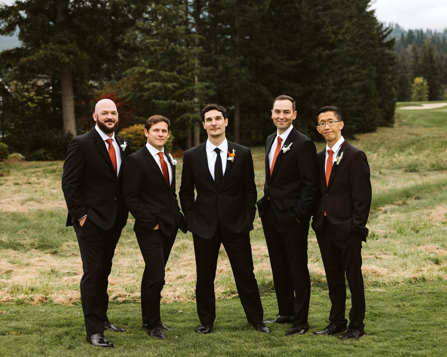 Customer photo review of Terracotta Satin Necktie