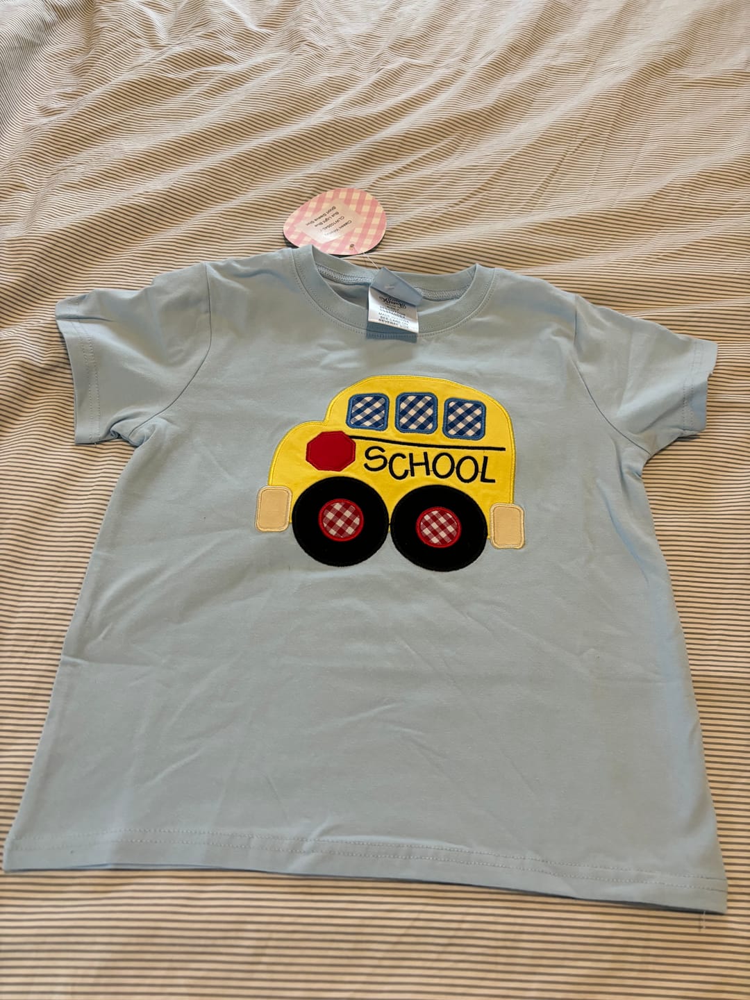 Customer photo review of Bus Light Blue Short Sleeve Shirt