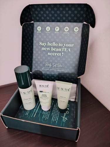 Customer photo review of Crème Hydratante Éclat au Thé Vert