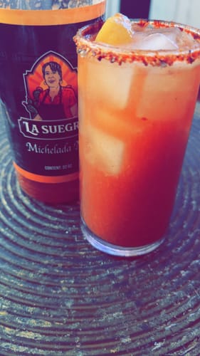 Customer photo review of La Suegra Michelada Mix